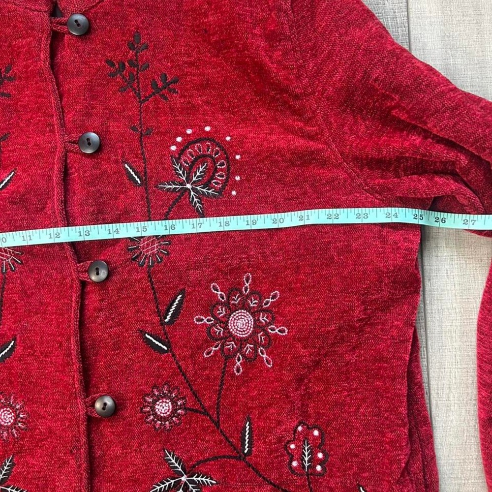 White Stag Vintage Red Embroidered Button Jacket - Size XL - Picture 3 of 6